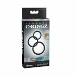 Fantasy C-Ringz Silicone 3 Ring Stamina Set Black - Image 3