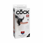 King Cock Strap On Harness 7 inches Cock Beige - Image 3