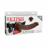 Fetish Fantasy 9in Vibrating Hollow Strap-on With Balls - Image 3