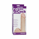 Vac-U-Lock 6" Realistic Dildo - Beige - Image 3