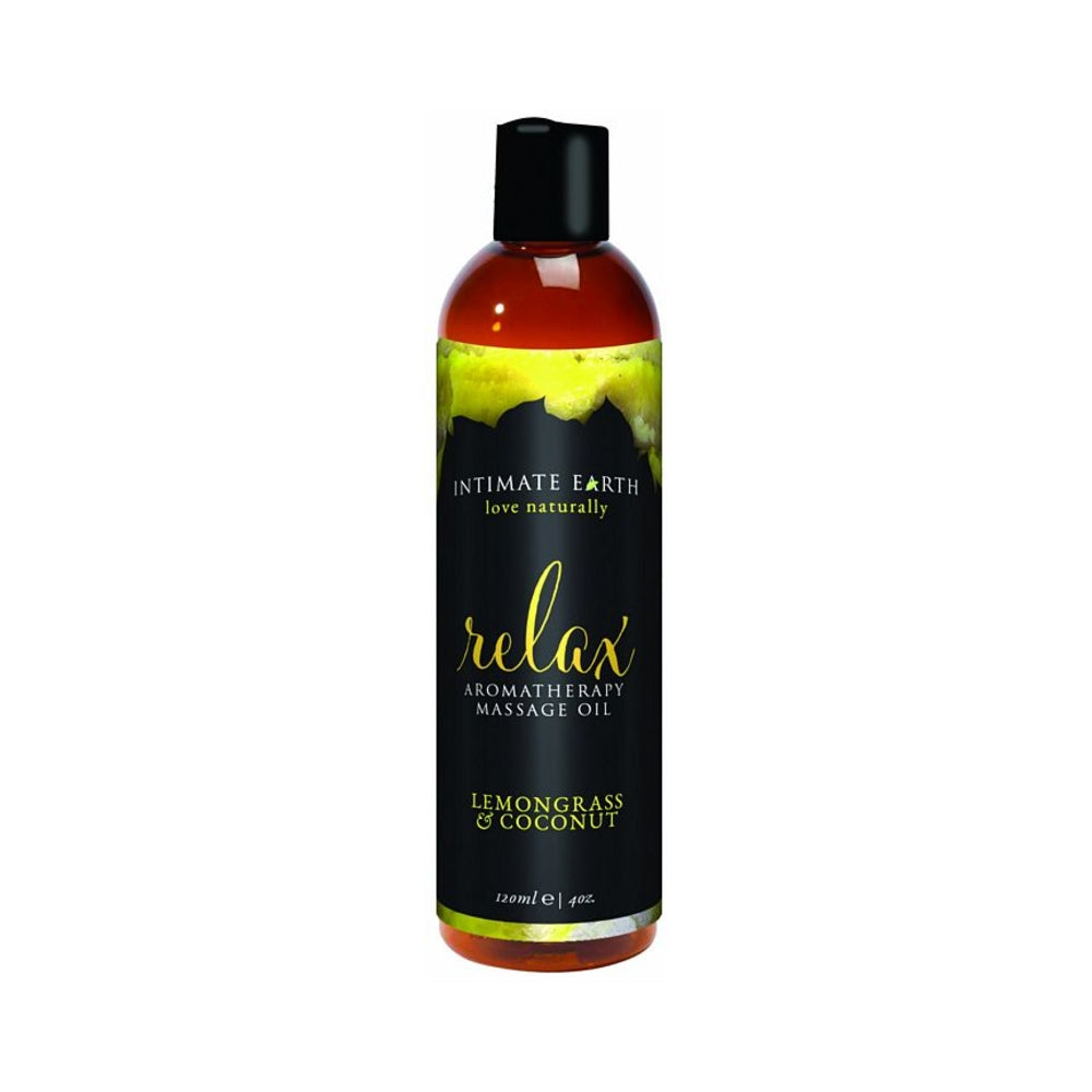CNVNAL-57529_1 Intimate Earth Relax Massage Oil 4oz - Image 1