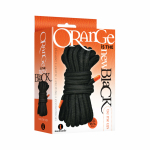 The 9's, Orange Is The New Black, Tie Me Ups Cotton/nylon Blend Bondage Rope, Black With Orange Aigl - Image 2