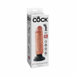 King Cock 6 inches Vibrating Dildo Beige - Image 3