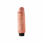 King Cock 6 inches Vibrating Dildo Beige - Image 2