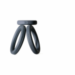 Play Zone Kit Black 9 Rings and Storage Cone - Image 2