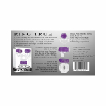 Ring True Unique Pleasure Rings Kit Clear Purple 3 Pack - Image 3