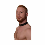 Rouge O-ring Studded Collar (thinner) Black - Image 2