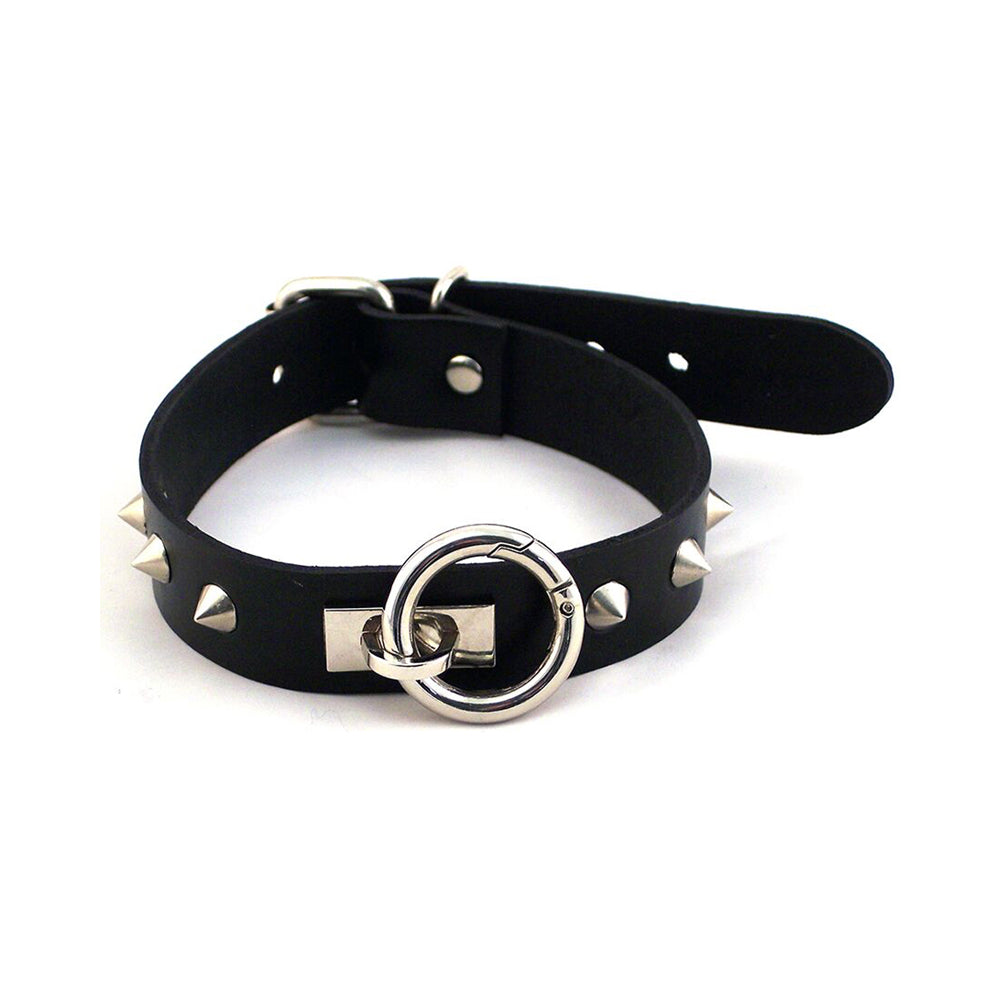 CNVNAL-60219_94004e9f-e763-4d85-b403-badaf55390ef Rouge O-ring Studded Collar (thinner) Black - Image 1