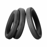 Perfect Fit Xact-fit Silicone Rings S-m (#14, #15, #16) Black - Image 2