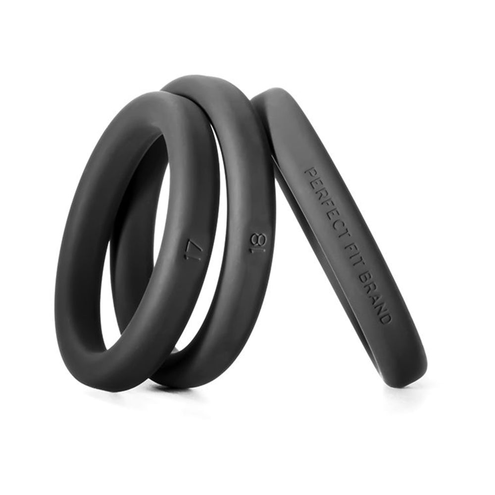 CNVNAL-61140_1_56f64ef6-a24b-4690-aa0c-0587f89ccaed Xact-Fit Cockring Kit 3 Medium to Large Black - Image 1