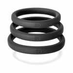 Perfect Fit Xact-fit Silicone Rings L-xl (#20, #21, #22) Black - Image 2