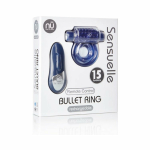 Sensuelle Remote Control Cockring 15 Function Rechargeable Waterproof -blue - Image 2