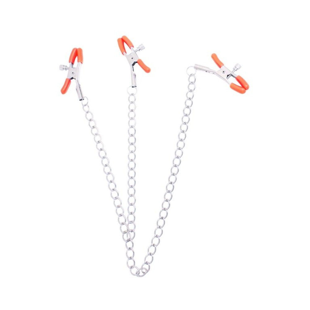 CNVNAL-61679_3_5e279d8c-709a-44d7-ab09-75bf8cdedaf2 Triple Your Pleasure Nipple & Clitoral Clamps & Chain - Image 1
