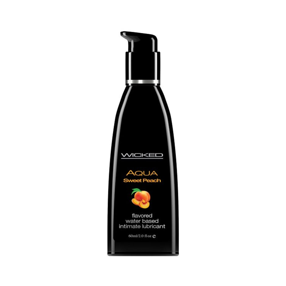 CNVNAL-61821_2_802d9d21-ed94-4dd8-a7bf-b29d6eee55d1 Wicked Aqua Sweet Peach Flavored Lubricant 2oz - Image 1