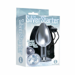 The 9's, The Silver Starter, Bejeweled Stainless Steel Plug - Image 3