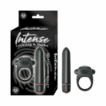 Intense Cockring And Bullet 10 Function Bullet Waterproof Black - Image 2