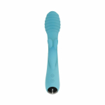 Evolved Aqua Bunny 9 Shaft Function 9 Clit Stim Functions Rechargeable Silicone Waterproof Teal - Image 2