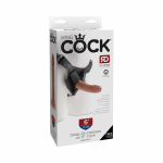 King Cock Strap-on Harness W/ 6in Cock Tan - Image 3