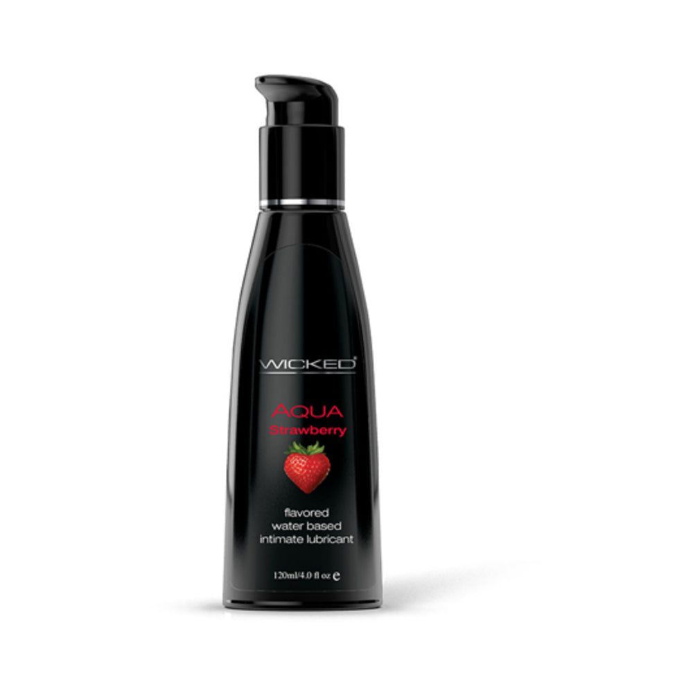 CNVNAL-69454_1_2953f824-ba8b-4658-bd63-6a36fccdd487 Wicked Aqua Lubricant Strawberry 4 fluid ounces - Image 1