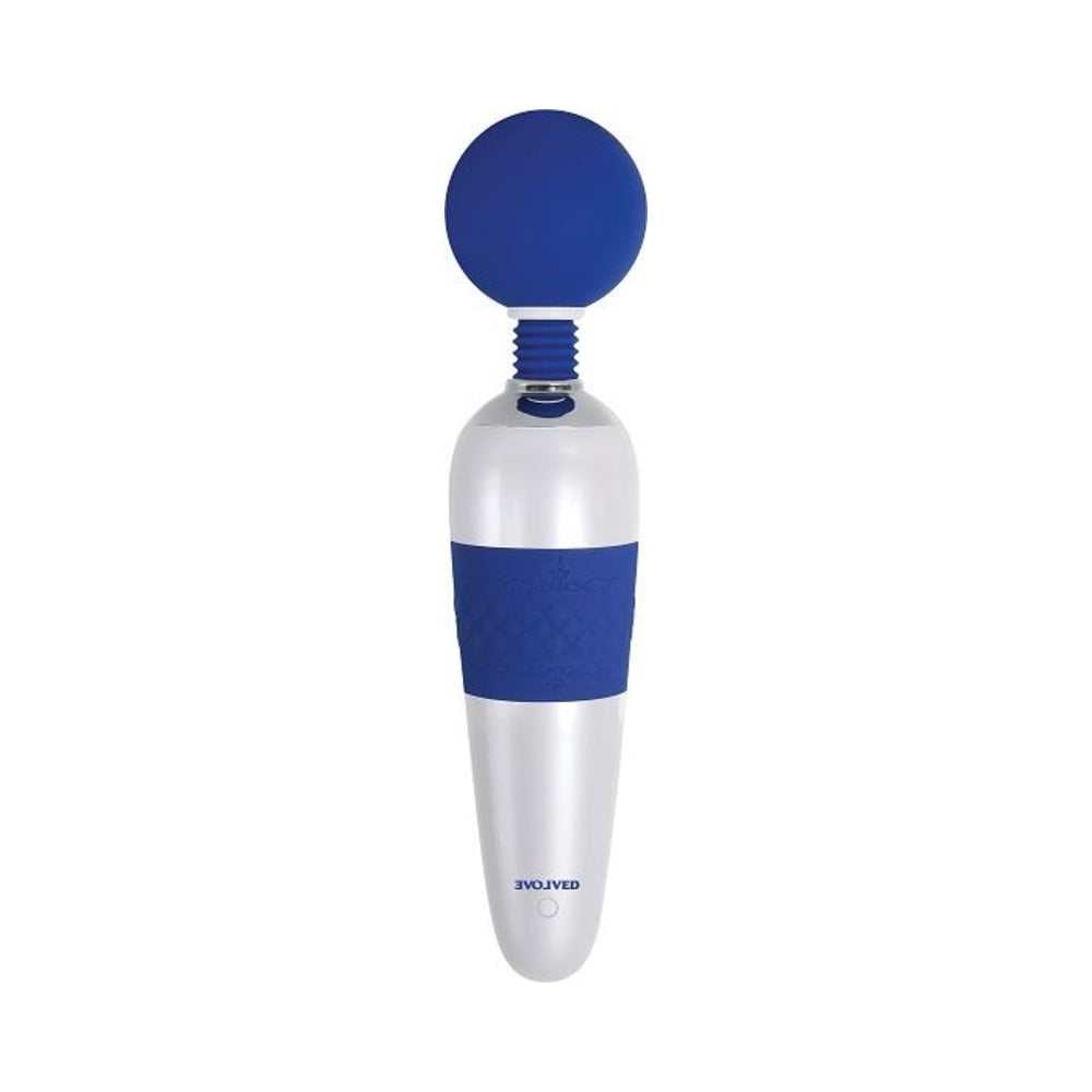 CNVNAL-69473_1_6b80f0c5-9127-4b4f-9f3c-5240290511af Evolved On The Dot Wand 7 Vibrating Functions 4 Speeds Per Function Silicone Head Usb Rechargeable C - Image 1