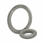 Bullseye Cock Ring Double Ring Smoke