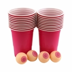Boobie Beer Pong Boxed Set With Cups & Boobie Balls