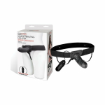 Lux Fetish Unisex Vibrating Hollow Strap On Dildo - Image 2