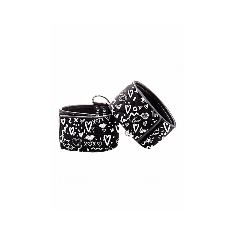 CNVNAL-70606_3_2e882874-da8a-4c48-9395-8b267864481f Printed Handcuffs Love Street Art Fashion Black - Image 1