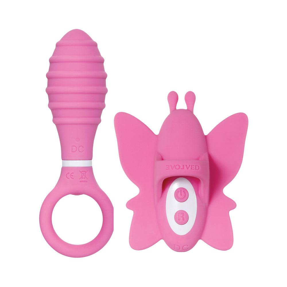 CNVNAL-70664_d9c2362a461915d145b2ac0b07ff901e Evolved Double Date Couples Toy Vibrating Butt Plug Vibrating Butterfly Clit Stimulator10 Functions - Image 1