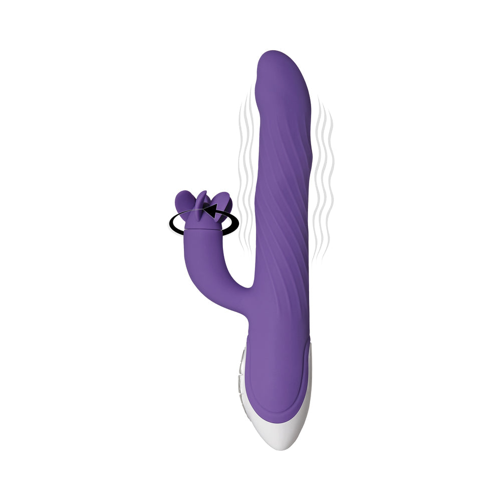 CNVNAL-70678_1_027d99b3-dab2-4d56-b6c8-c2651d0fe8ee Evolved Tilt-o-whirl Dual Vibe With Spinning Clit Stimulator 8 Vibe Functions And 5 Wave Functions I - Image 1