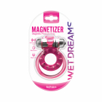 Magnetized Magnetic Cock Ring With Dual Straps And Bullet - Image 2