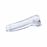 7" Realistic Curved Glass G-Spot Dildo - Image 2