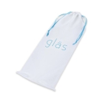 8"  Ribbed G-Spot Glass Dildo - Image 2