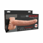 Fetish Fantasy 9in Hollow Rechargeable Strap-on With Balls, Flesh - Image 3