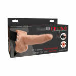 Fetish Fantasy 6in Hollow Rechargeable Strap-on With Remote, Flesh - Image 3