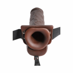 Fetish Fantasy 9in Hollow Squirting Strap-on With Balls - Image 2