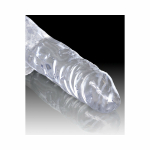 King Cock Clear 4in Cock with Balls - Image 2