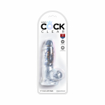 King Cock Clear 5in Cock with Balls - Image 3