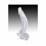 King Cock Clear 7.5in Cock with Balls