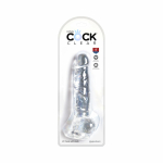 King Cock Clear 8in Cock with Balls - Image 3