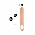 Performance Plus - 10 Inch Silicone Cock Sheath Penis Extender - Vanilla - Image 2