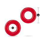 Stay Hard - Donut Rings - Red - Image 2