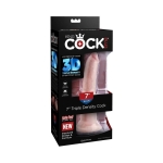 King Cock Triple Density 7 inches Beige Dildo - Image 3