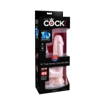 King Cock Triple Density 7.5 inches Cock, Balls Dildo Beige - Image 3