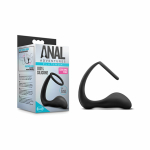 Anal Adventures Platinum Cock Ring Plug Black - Image 3