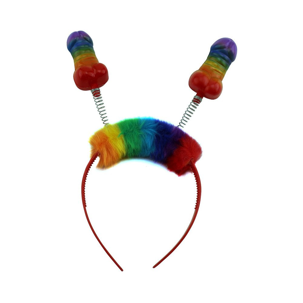 CNVNAL-74070_21af234cc657e48b3211c29a4b12511d_94bb31ea-0c2a-476c-a0b0-8689ffa8275f Rainbow Pecker Bopper Head Band O/S - Image 1
