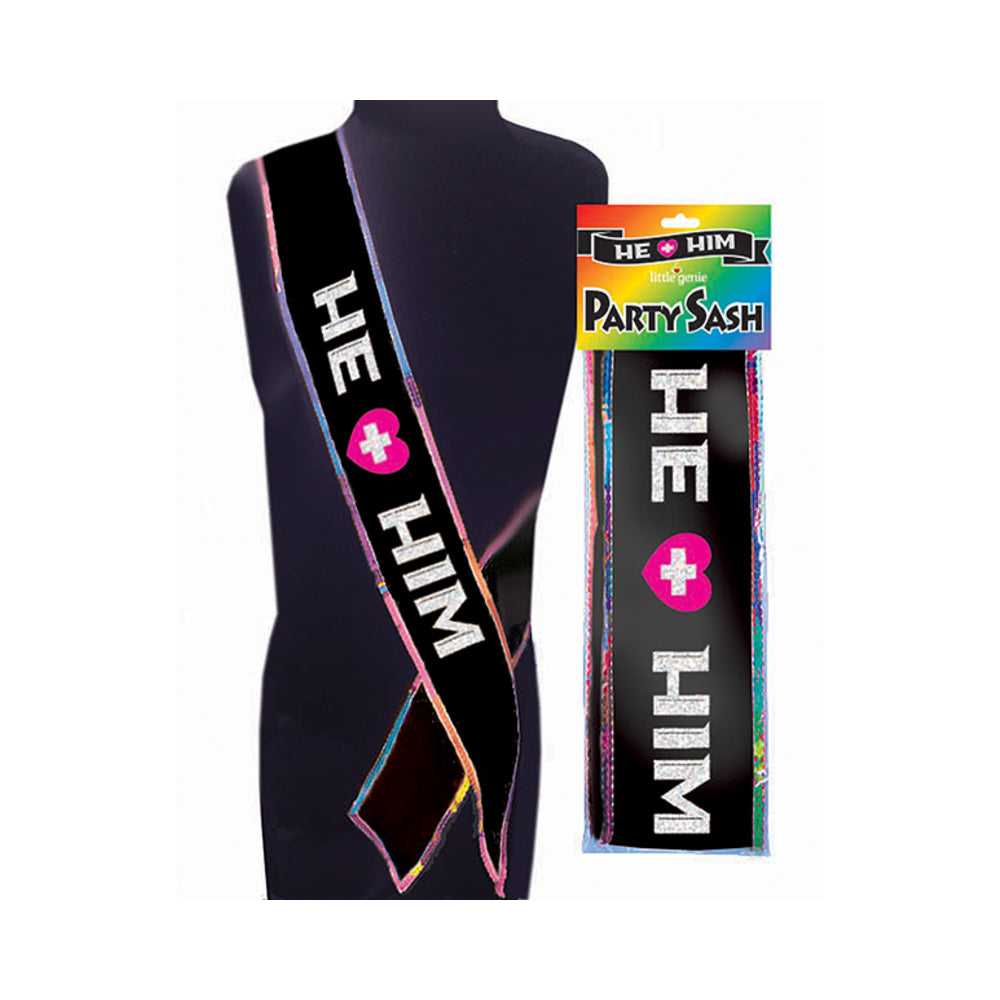 CNVNAL-74086_1_6b45dba6-9aa6-4a5b-9728-eb34c443d4e3 He + Him Sash - Image 1
