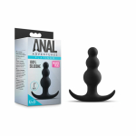 Anal Adventure Platinum Beaded Plug Black - Image 3
