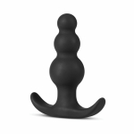 Anal Adventure Platinum Beaded Plug Black - Image 2