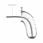 Cage With Silicone Urethal Sounding 16 - Transparent - Image 2